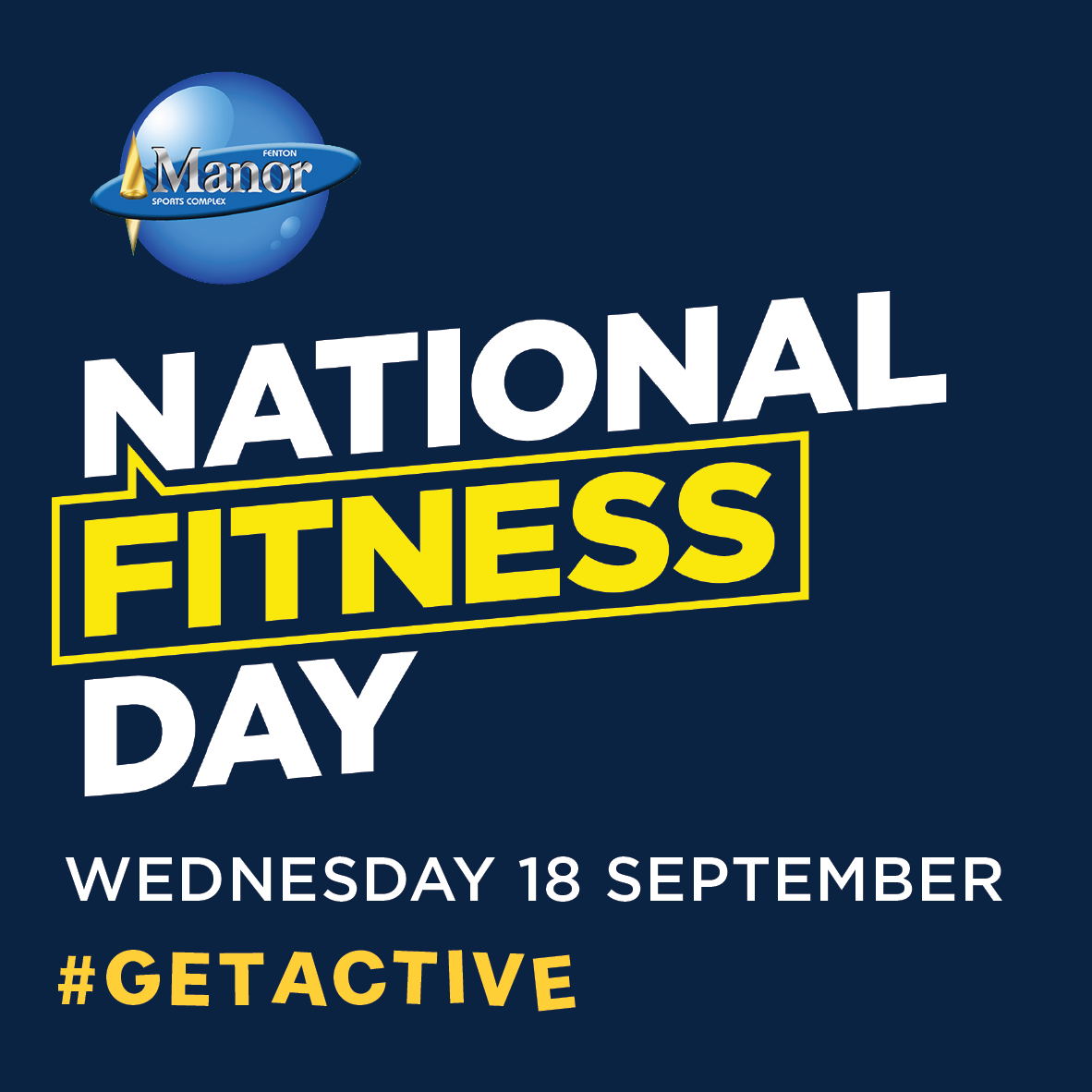 National Fitness Day on Wednesday 18 September at Fenton Manor Sports Complex
