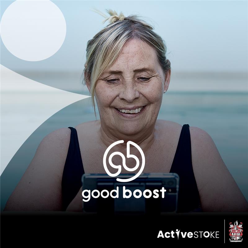Good Boost - lady in a swimming pool
