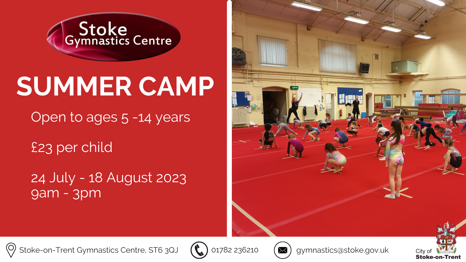 City of Stoke Gymnastics Centre ActiveStoke