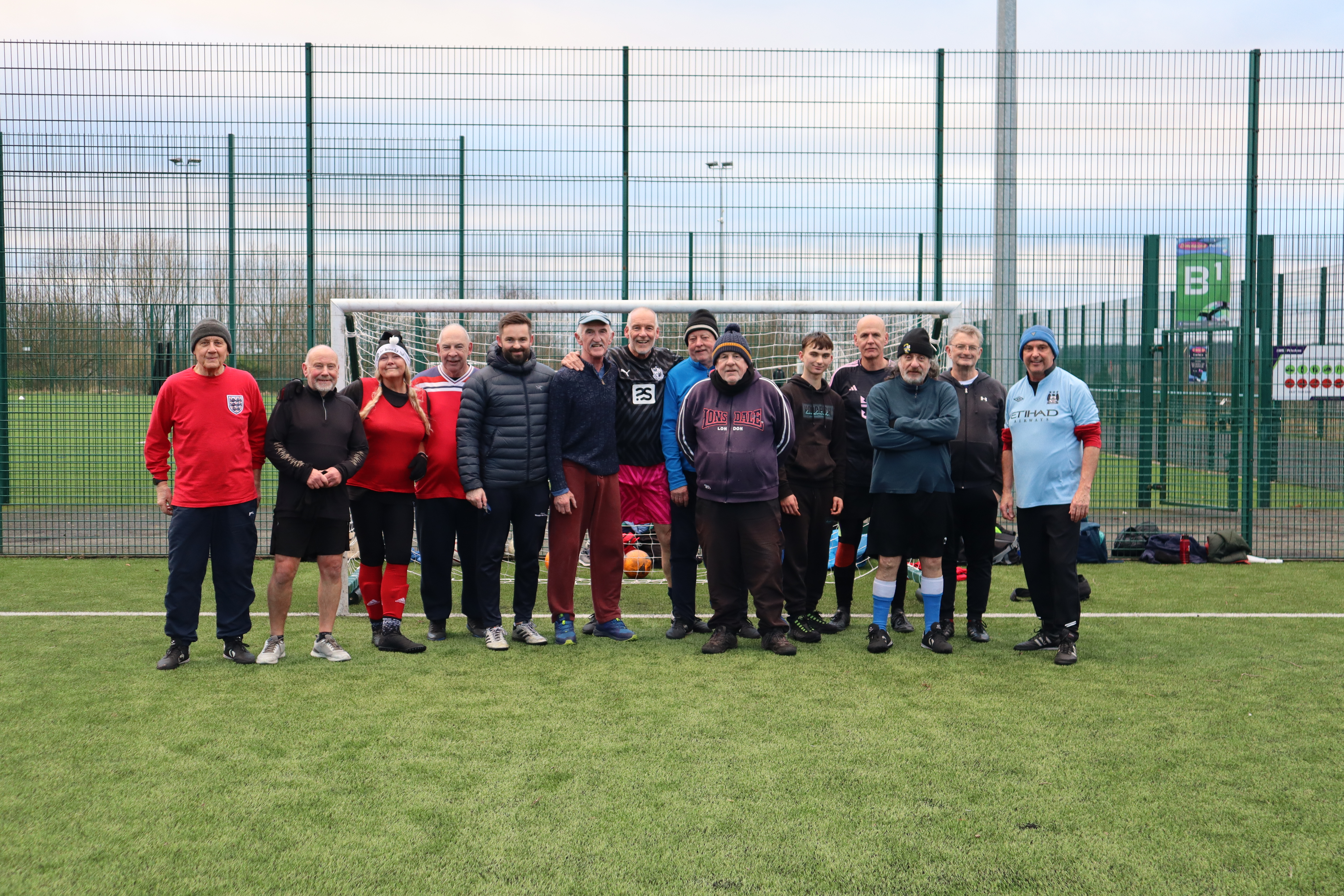 Walking Football group at Dimensions Leisure Centre