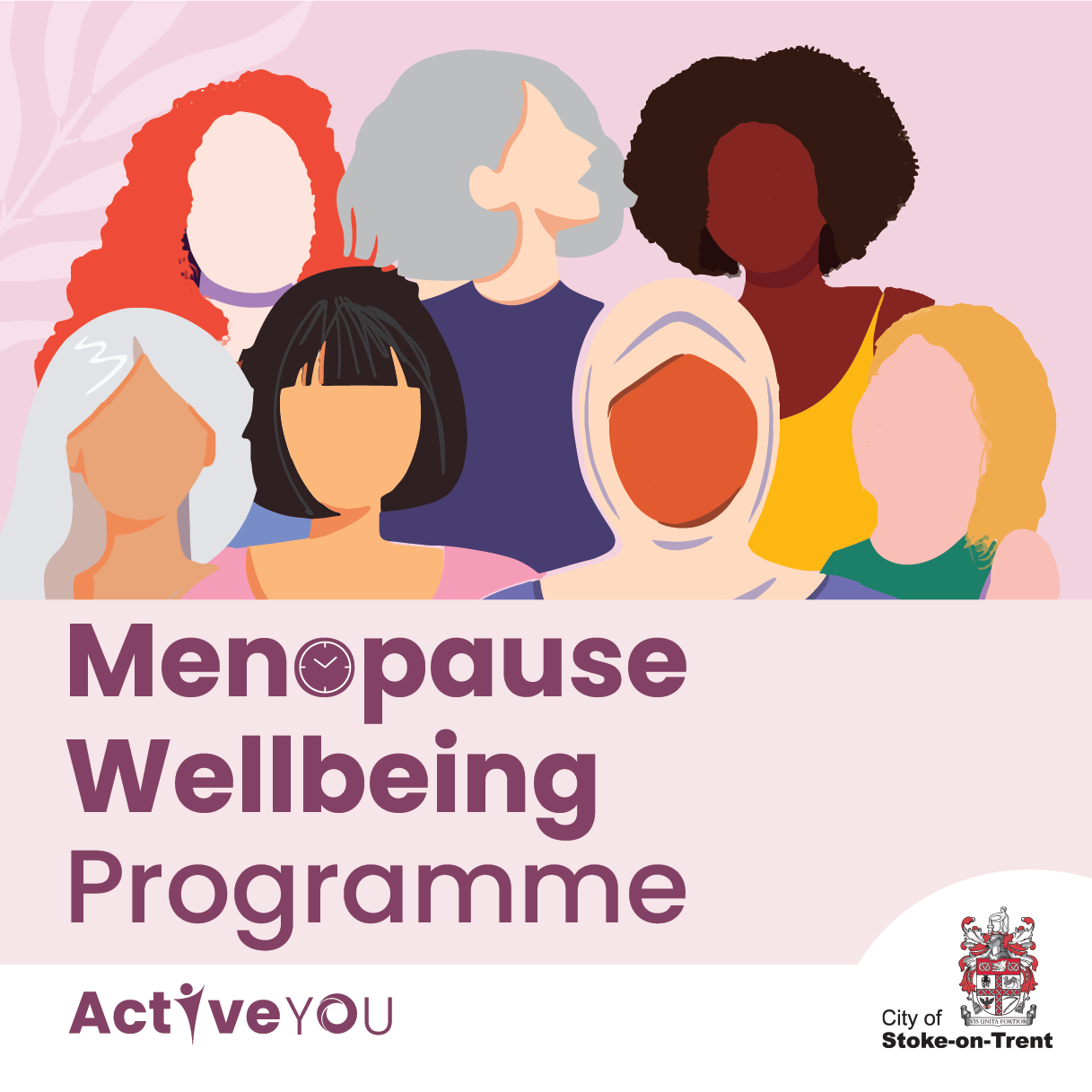 Menopause Wellbeing Programme showing a picture of diverse women