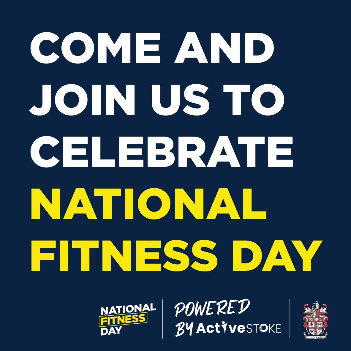 Join us to celebrate National Fitness Day at Dimensions graphic