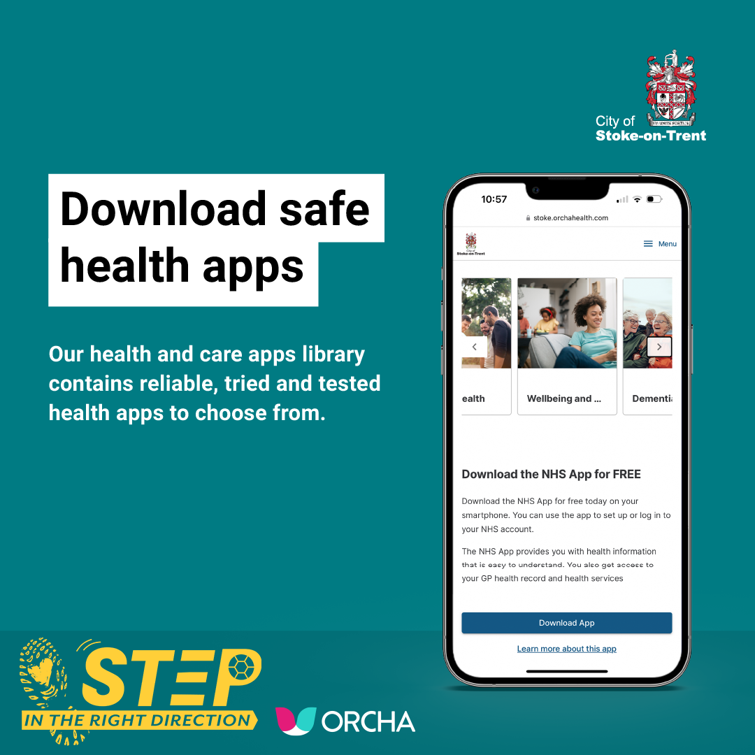 Phone showing Safe health apps to download