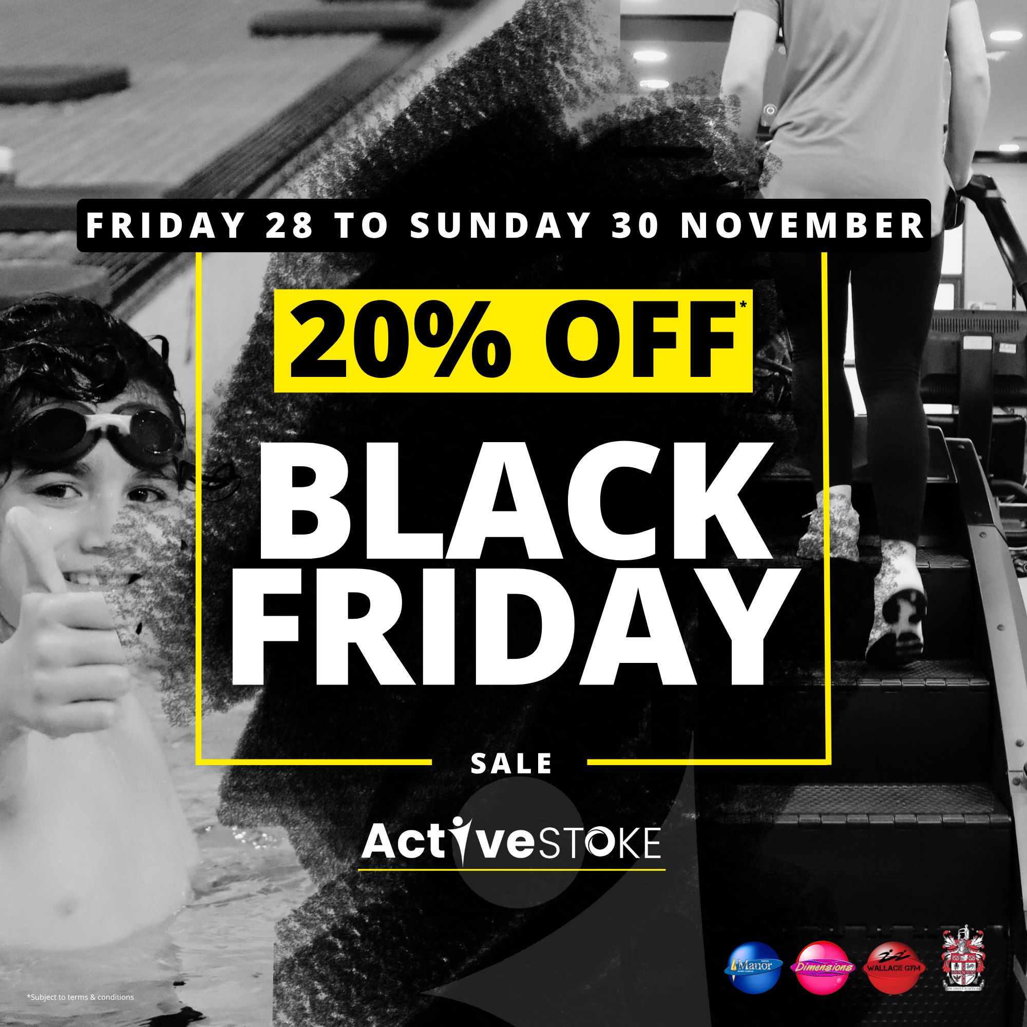 Black Friday 20% off at Active Stoke