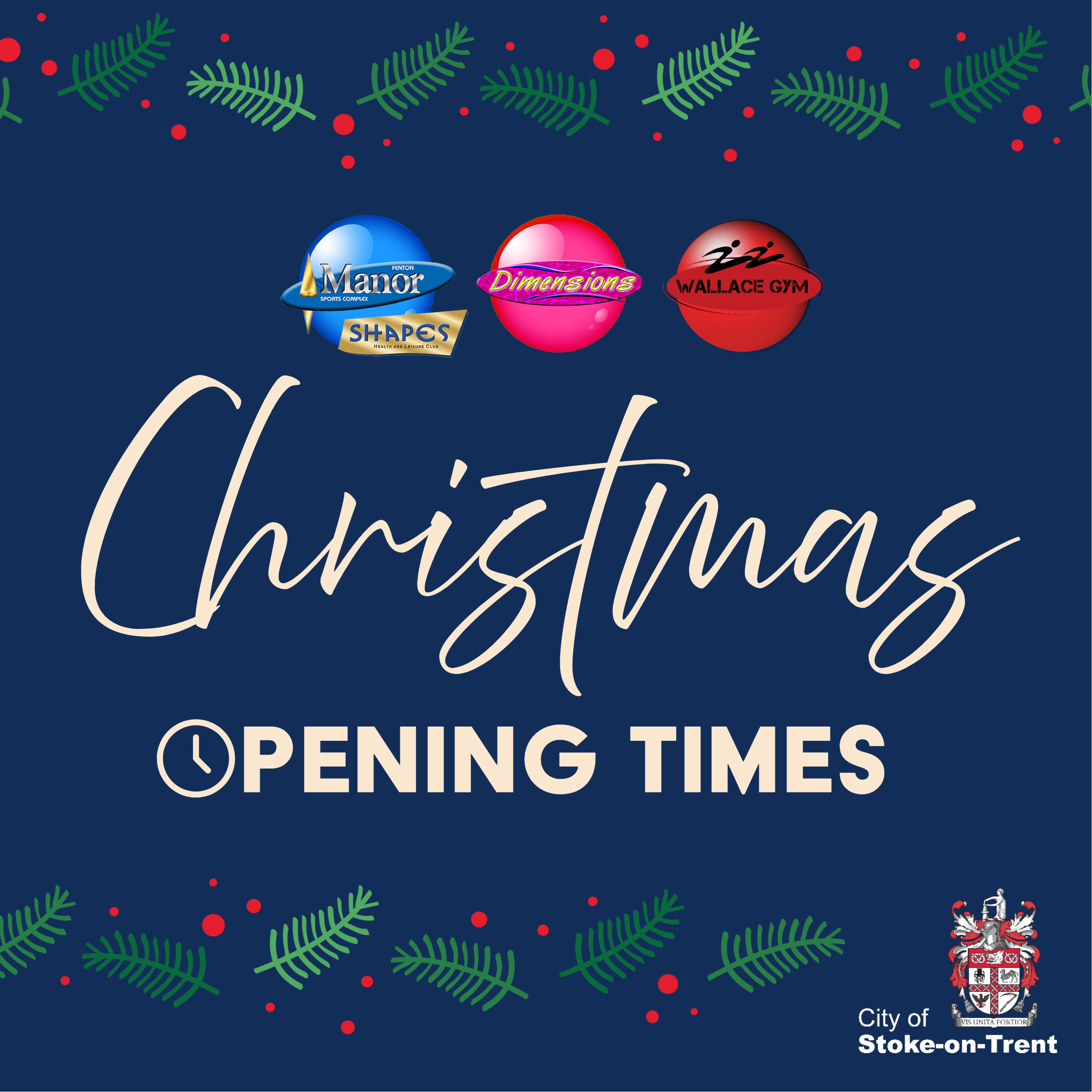 Leisure Christmas Opening Hours