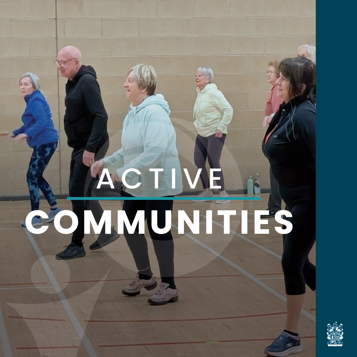 group community activity showing people keeping active