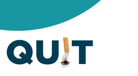 quit smoking with cigarette being put out