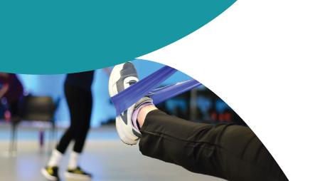 move more image of woman doing gentle exercise