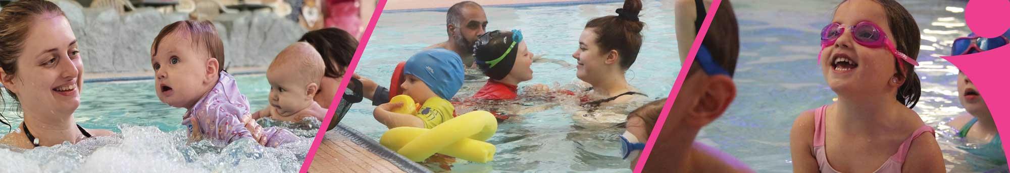 People swimming at Dimensions leisure centre