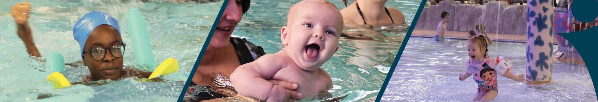 3 people swimming in stoke on trent leisure centres