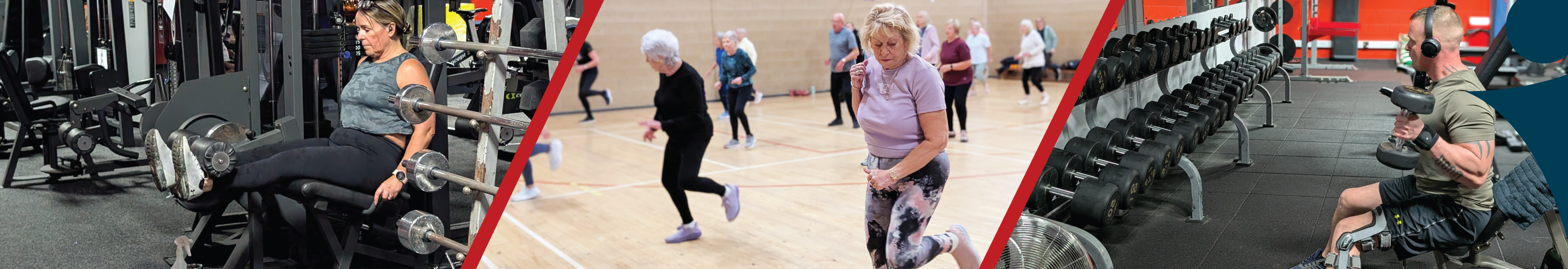 3 images of wallace sports centre