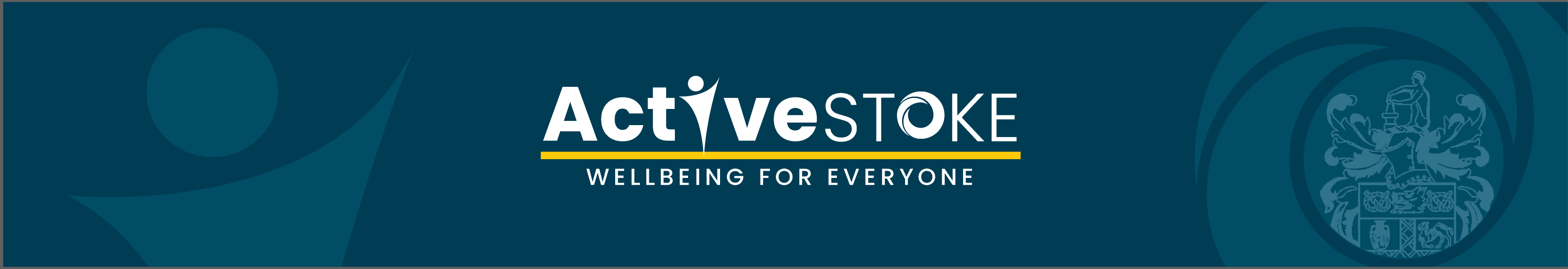 about active stoke on blue background