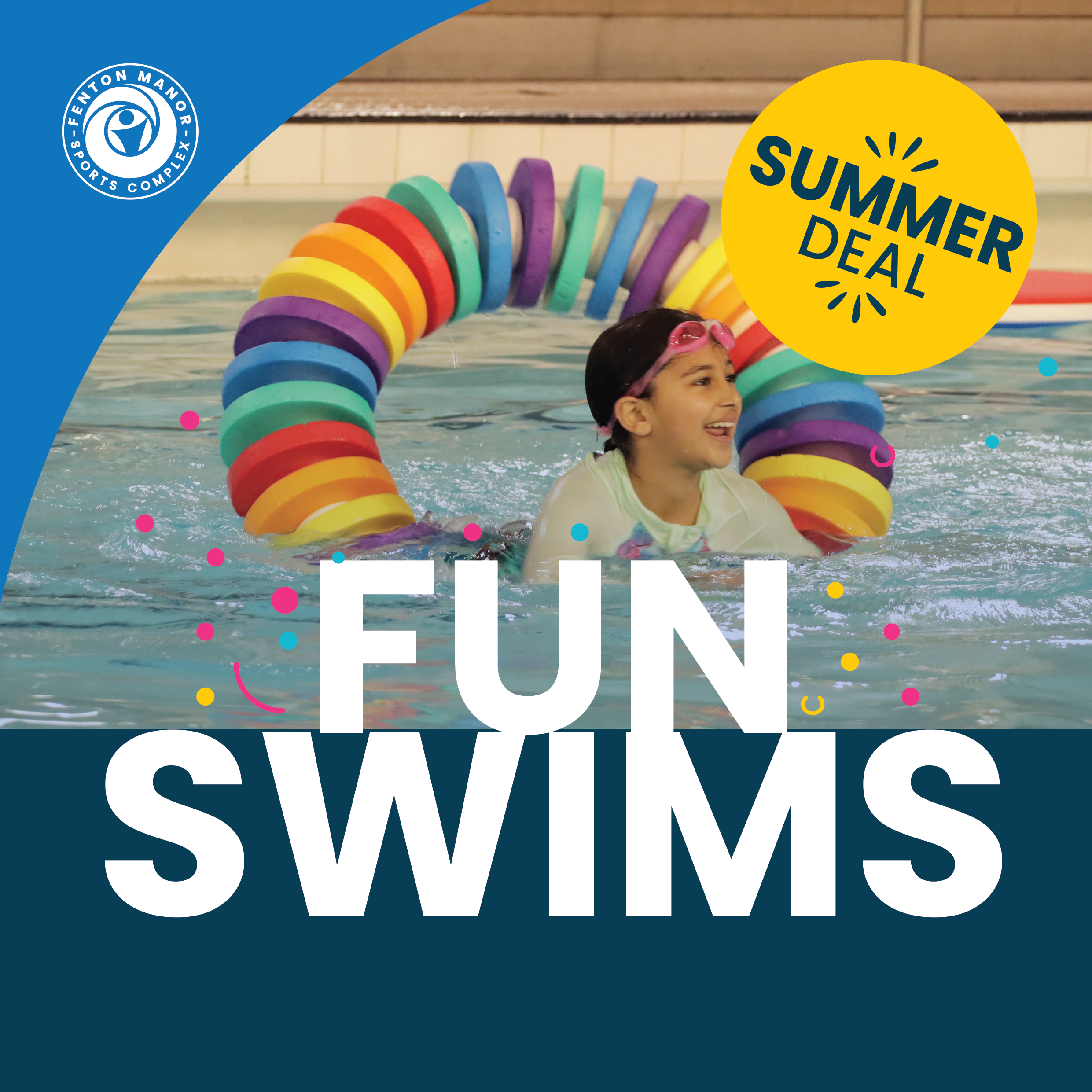 Fun Swim Float session Summer discount at Fenton Manor Sports Complex