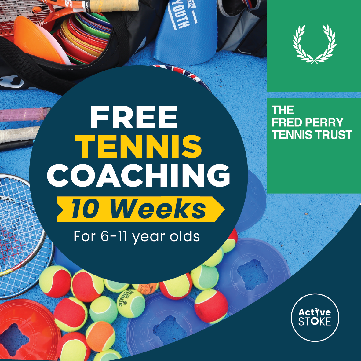 Free Junior tennis at Hanley Park with Fred Perry Tennis Trust