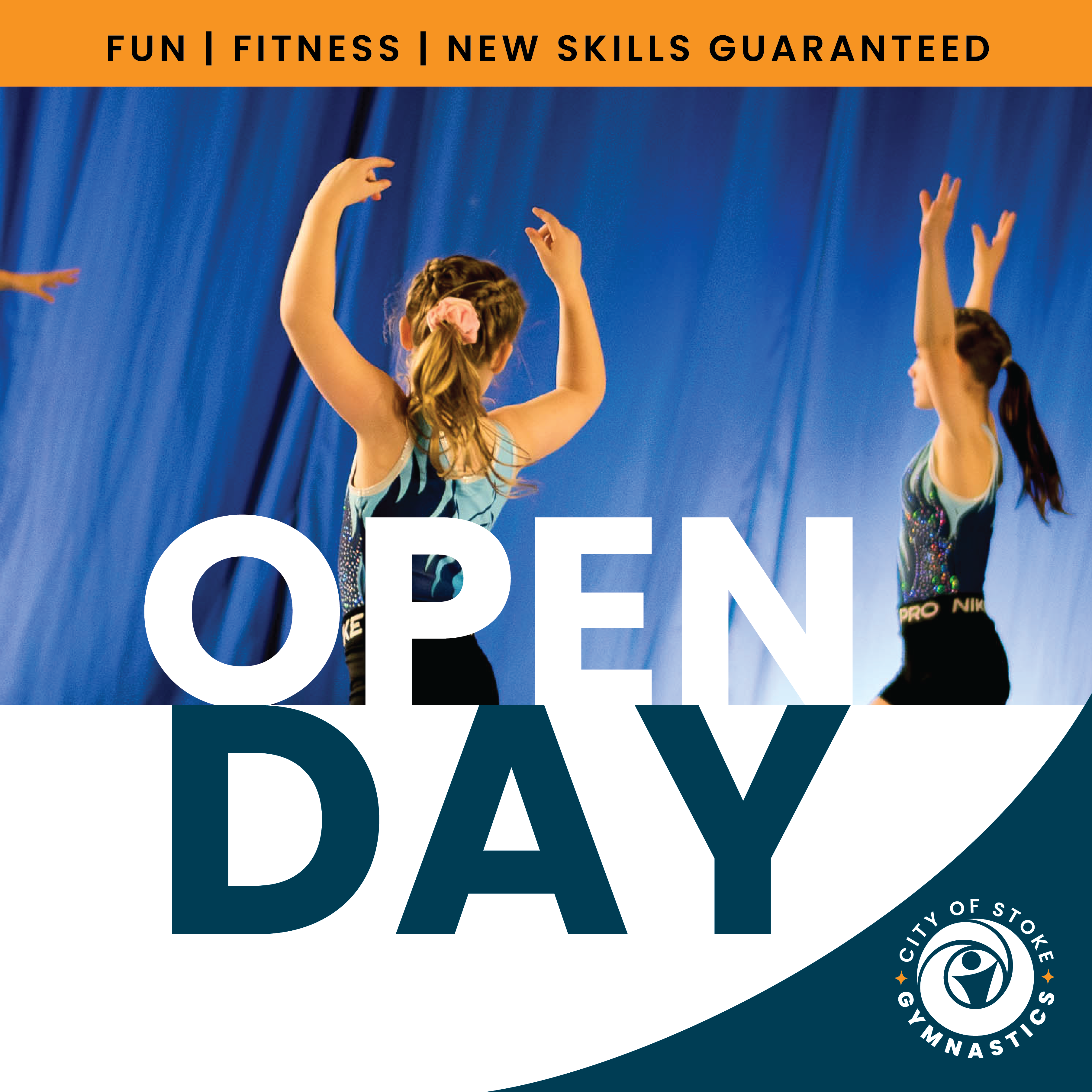 Gymnastics Open Day with gymnasts pictured from City of Stoke Gymnastics